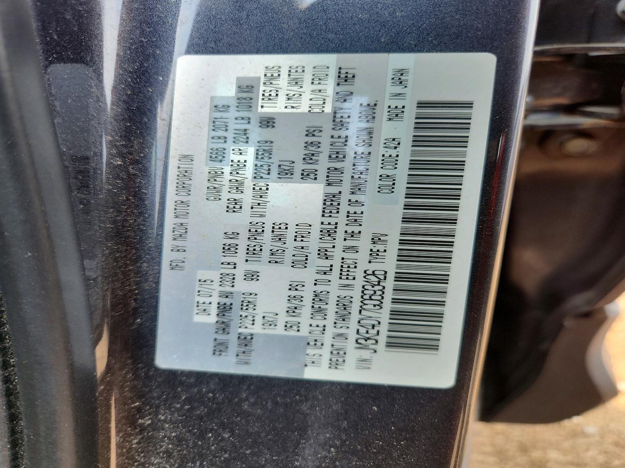 JM3KE4DY7G0693426 · 2016 MAZDA CX-5 · 12/12