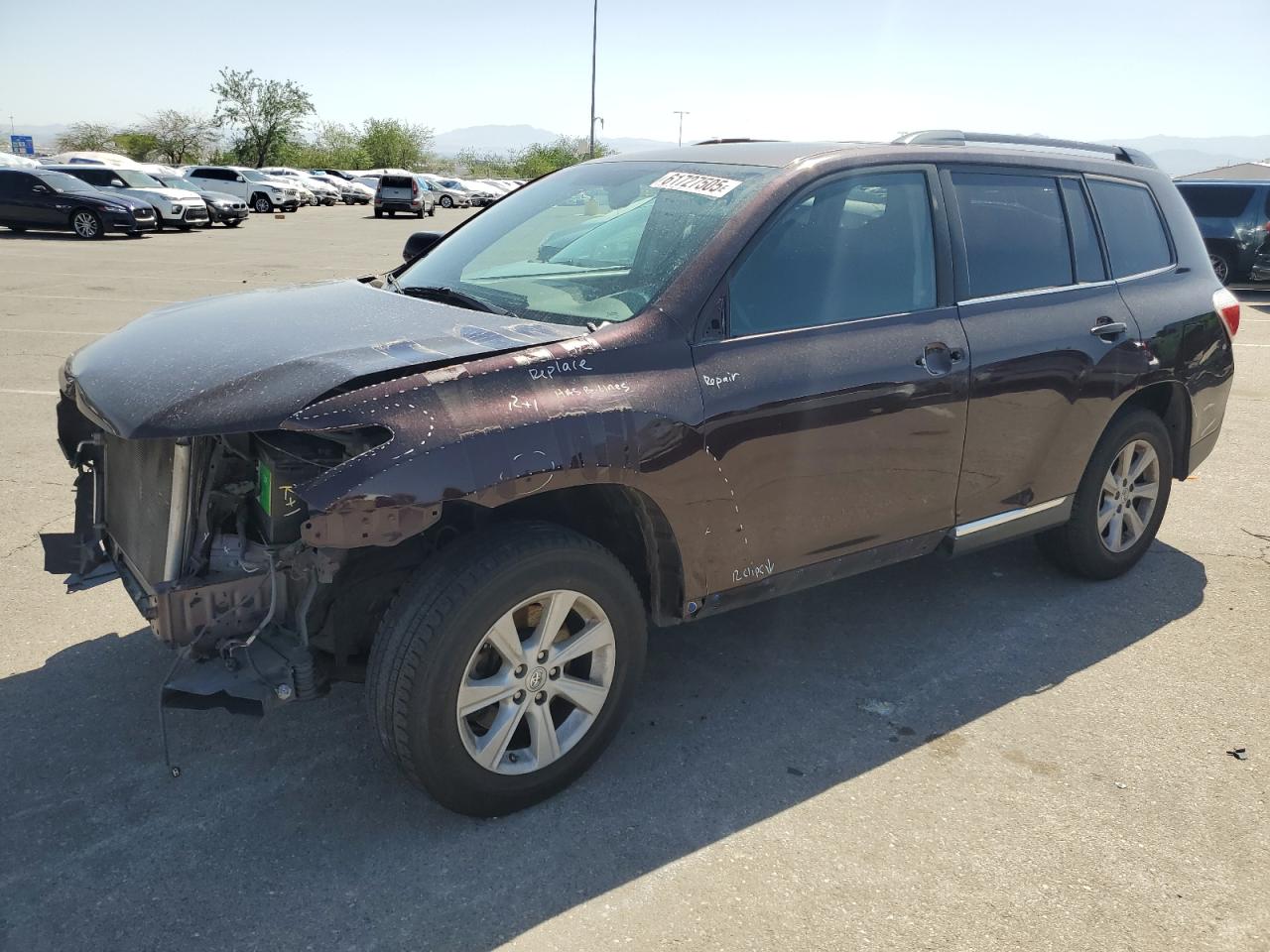 5TDZK3EH2DS132911 · 2013 TOYOTA HIGHLANDER