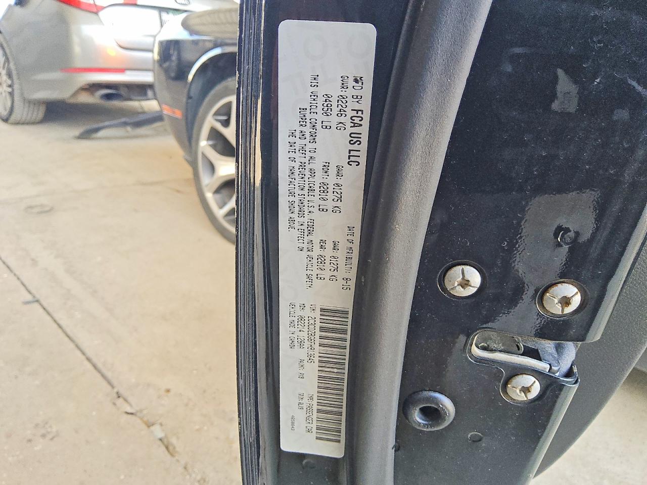2C3CDZBG6FH913645 · 2015 DODGE CHALLENGER · 12/12