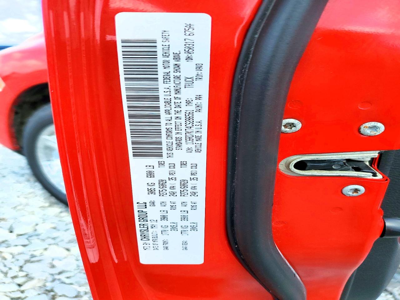 1C6RD7KT4CS286561 · 2012 DODGE RAM 1500 · 12/12