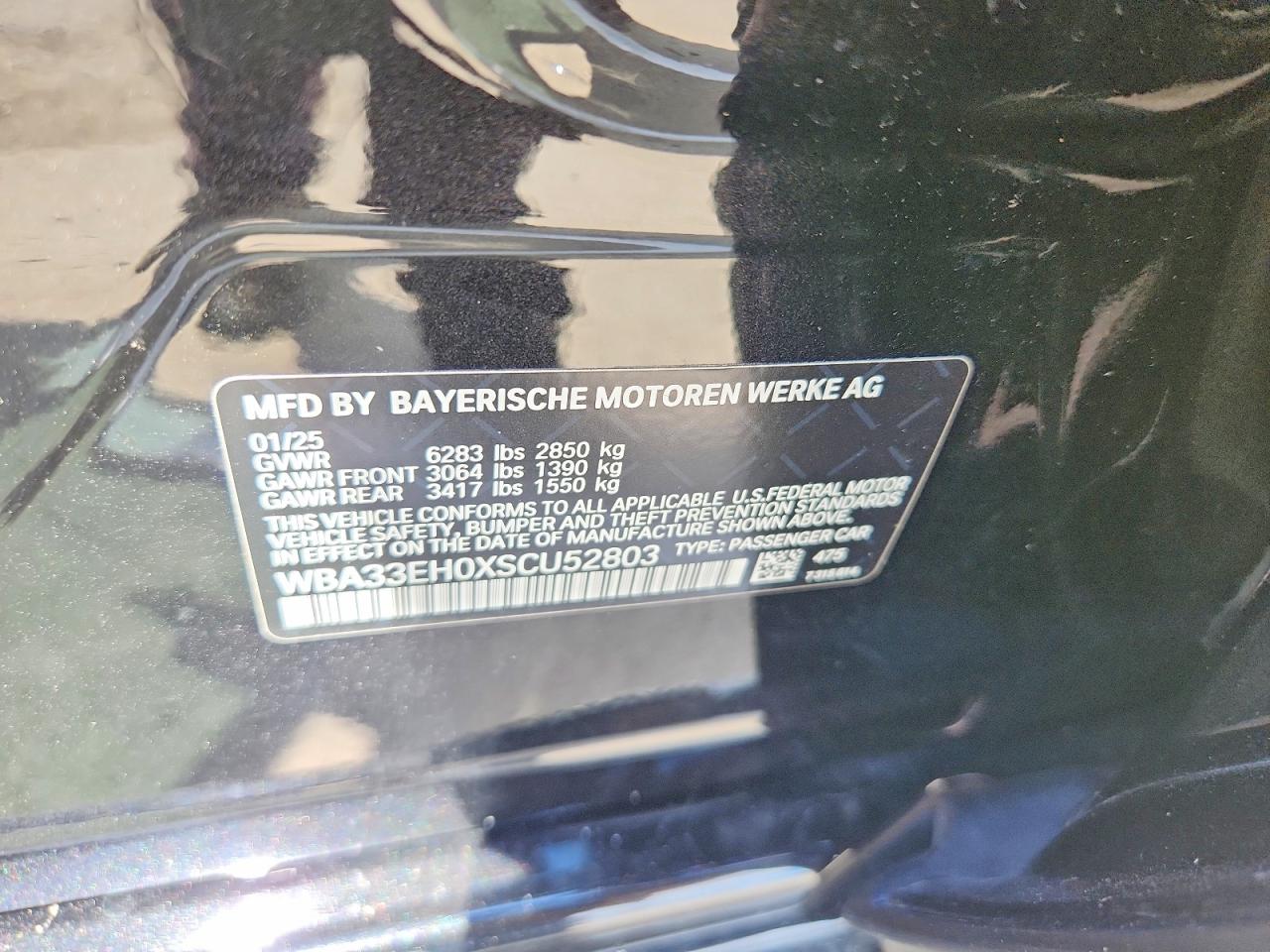 WBA33EH0XSCU52803 · 2025 BMW 740 · 12/12