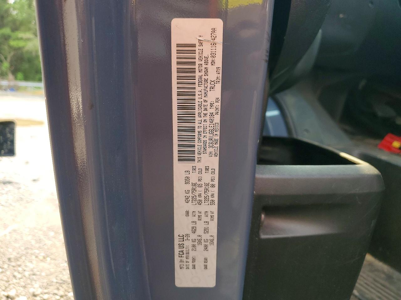 3C6URVJG6LE140184 · 2020 RAM PROMASTER 3500 · 10/10