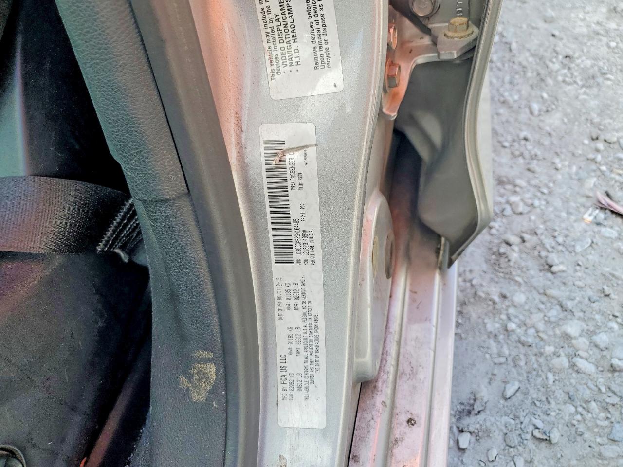 1C3CCCAB2GN164485 · 2016 CHRYSLER 200 · 12/12