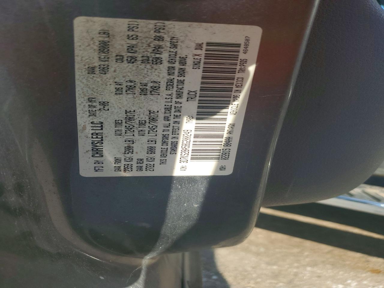 3D7KS28A58G200249 · 2008 DODGE RAM 2500 · 12/12