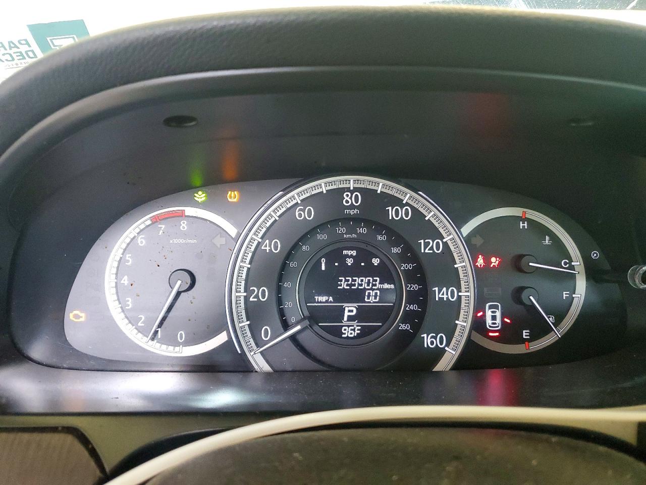1HGCR2F73DA008078 · 2013 HONDA ACCORD · 9/12
