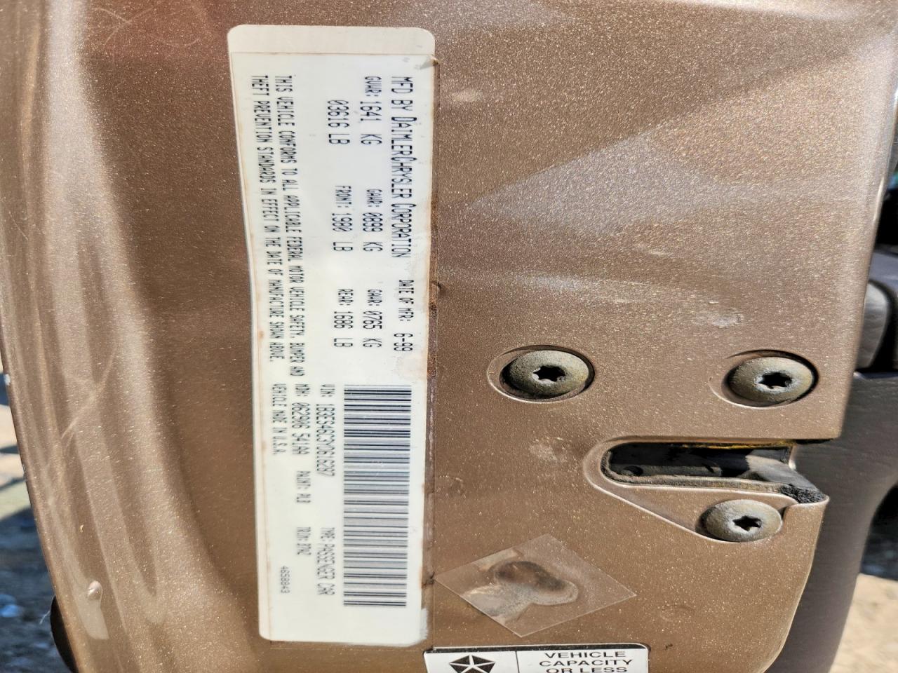 1B3ES46C3YD616287 · 2000 DODGE NEON · 12/12