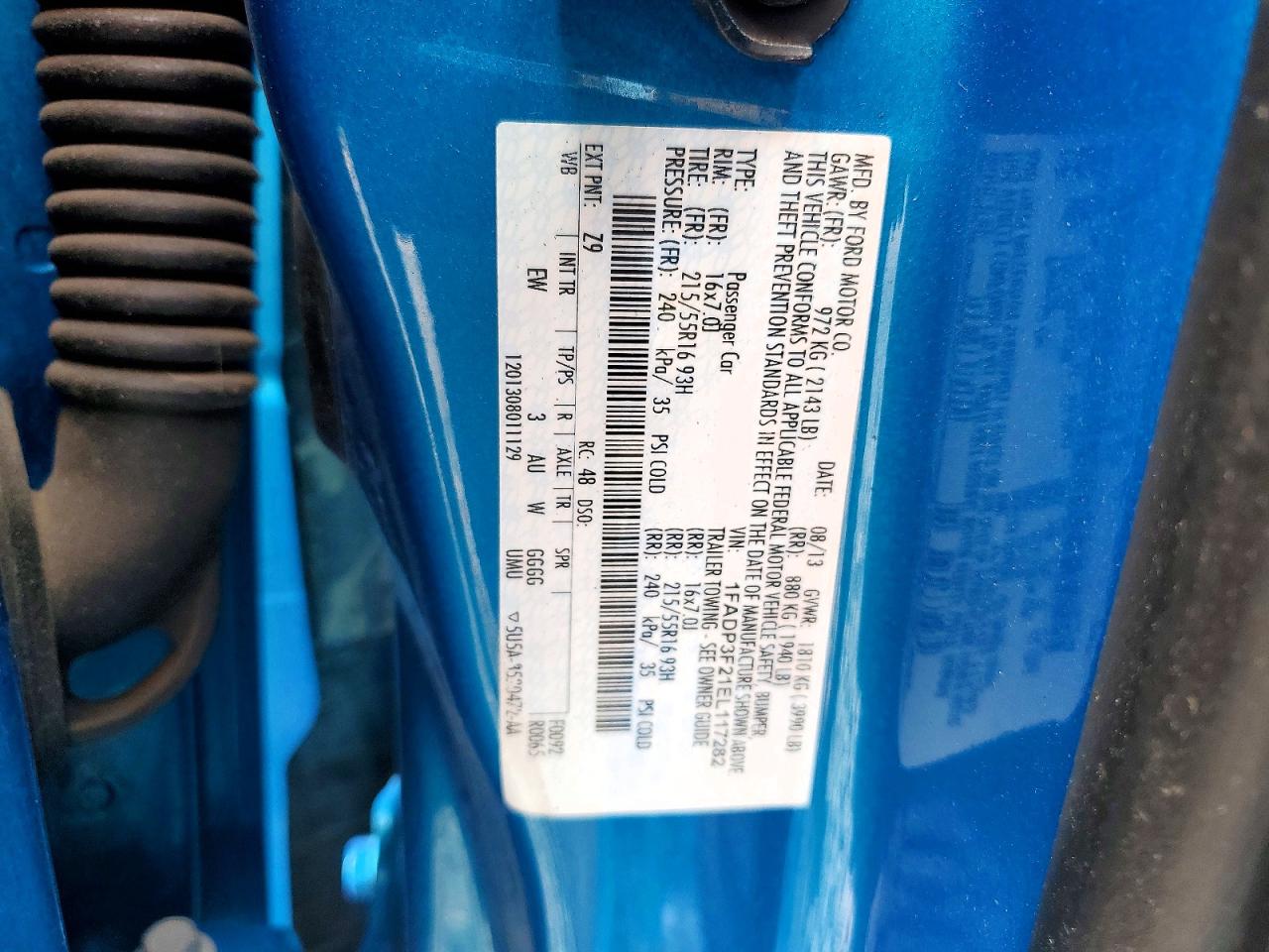 1FADP3F21EL117282 · 2014 FORD FOCUS · 12/12