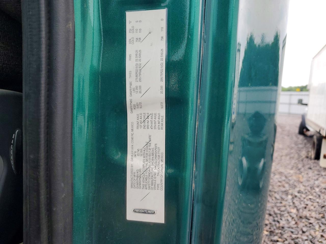 3AKJGLDR9HSHP0976 · 2017 FREIGHTLINER CASCADIA 125 · 12/14