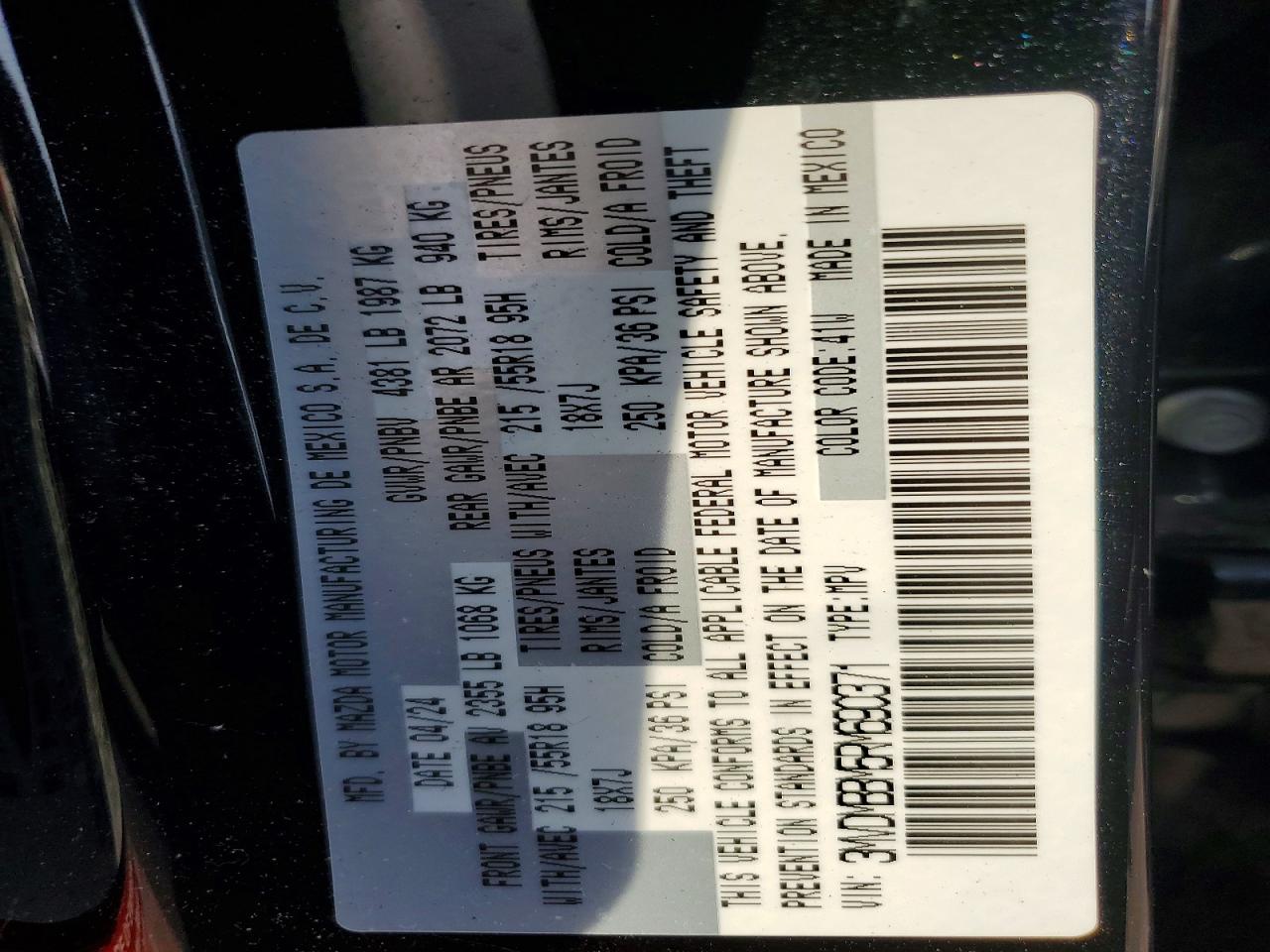 3MVDMBBM5RM690371 · 2024 MAZDA CX-30 · 12/12