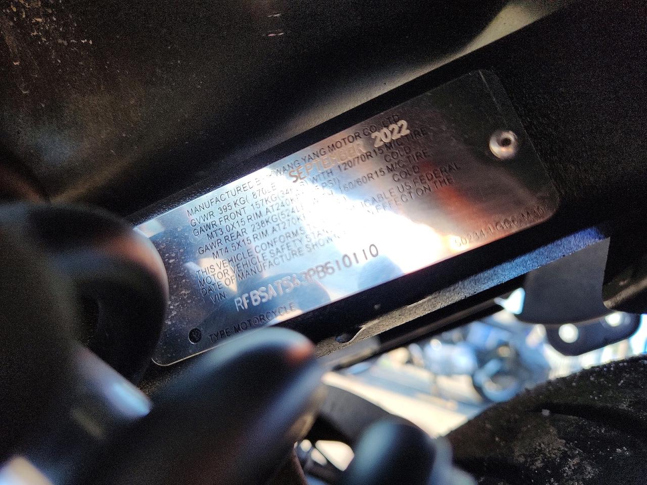 RFBSAT543PB610110 · 2023 KYMCO USA INC AK · 9/9