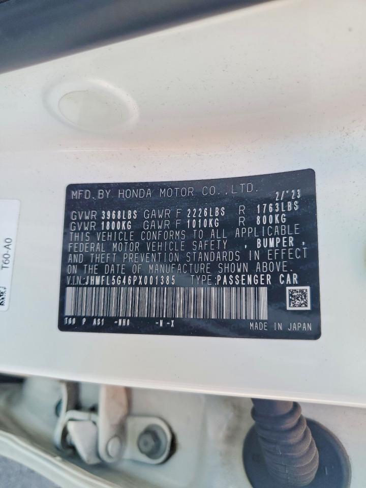 JHMFL5G46PX001385 · 2023 HONDA CIVIC · 12/12