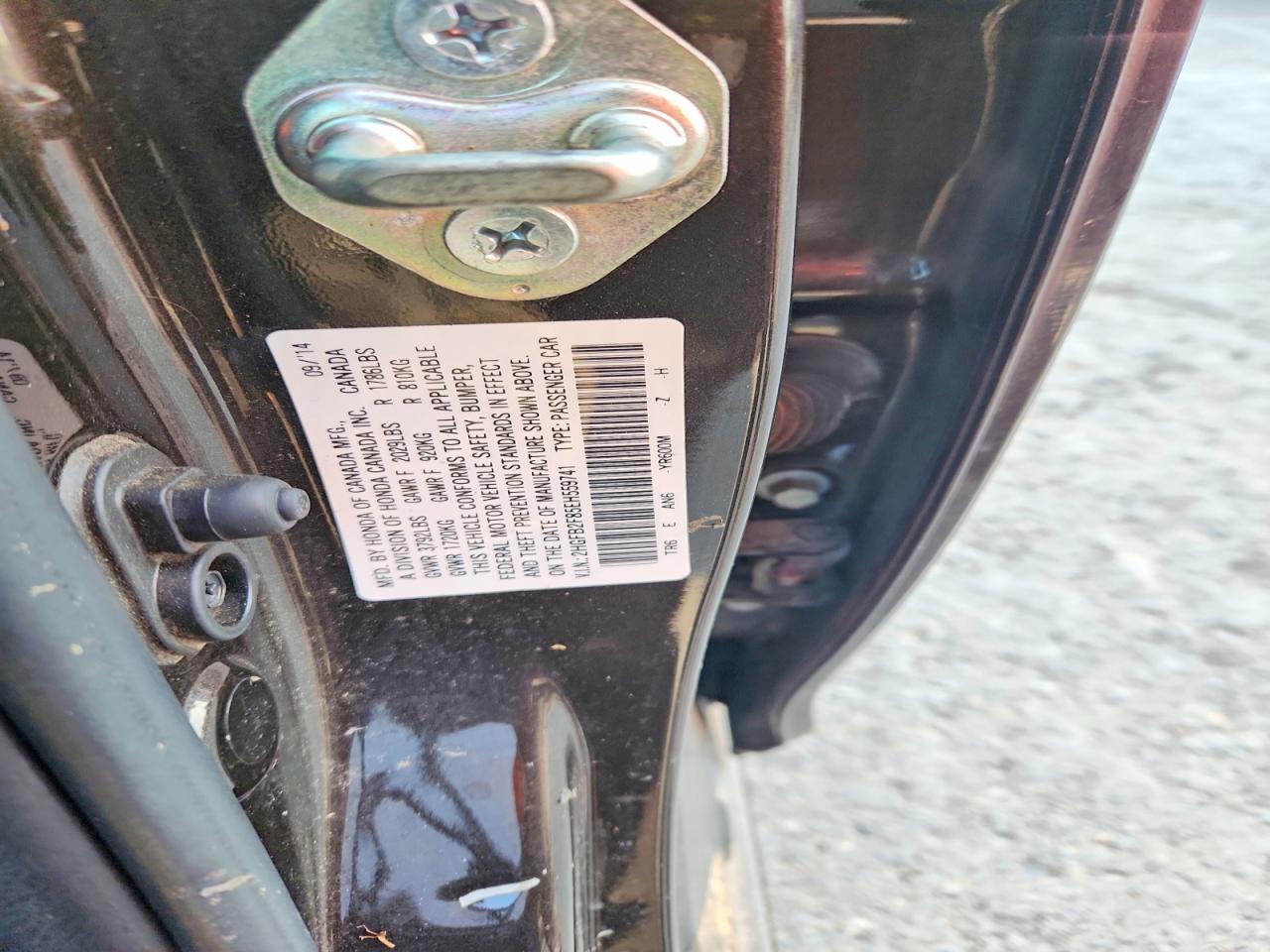 2HGFB2F85EH559741 · 2014 HONDA CIVIC · 12/12