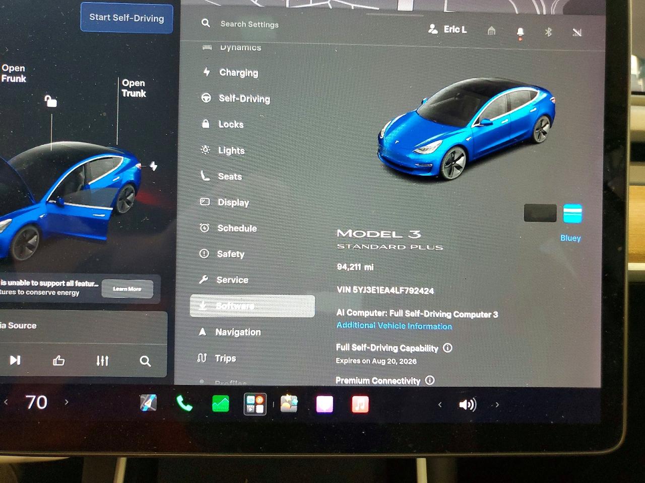 5YJ3E1EA4LF792424 · 2020 TESLA MODEL 3 · 9/13