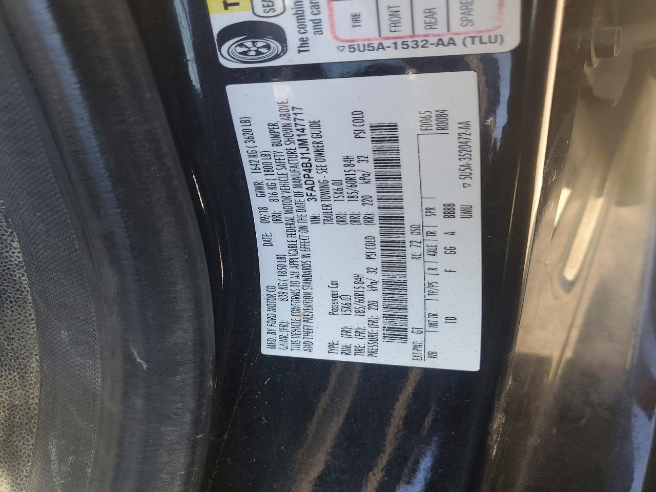 3FADP4BJ1JM147717 · 2018 FORD FIESTA · 12/12