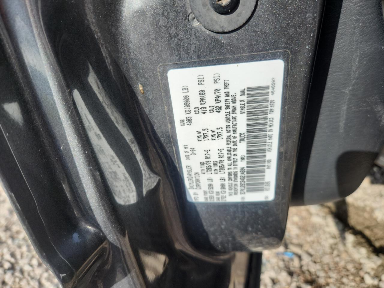 3D7KU28C64G214604 · 2004 DODGE RAM 2500 · 12/12