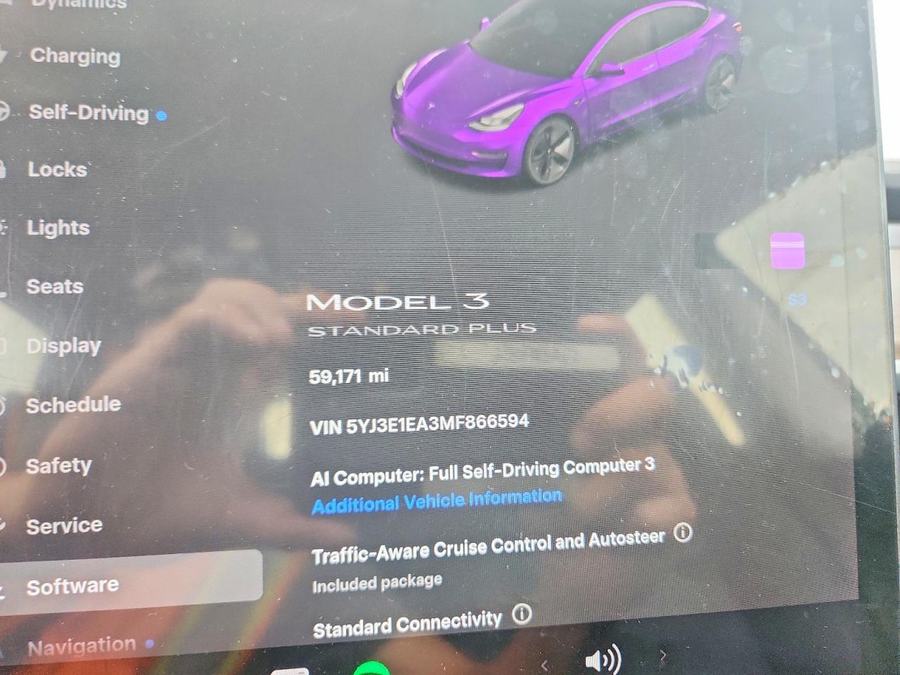 5YJ3E1EA3MF866594 · 2021 TESLA MODEL 3 · 9/12