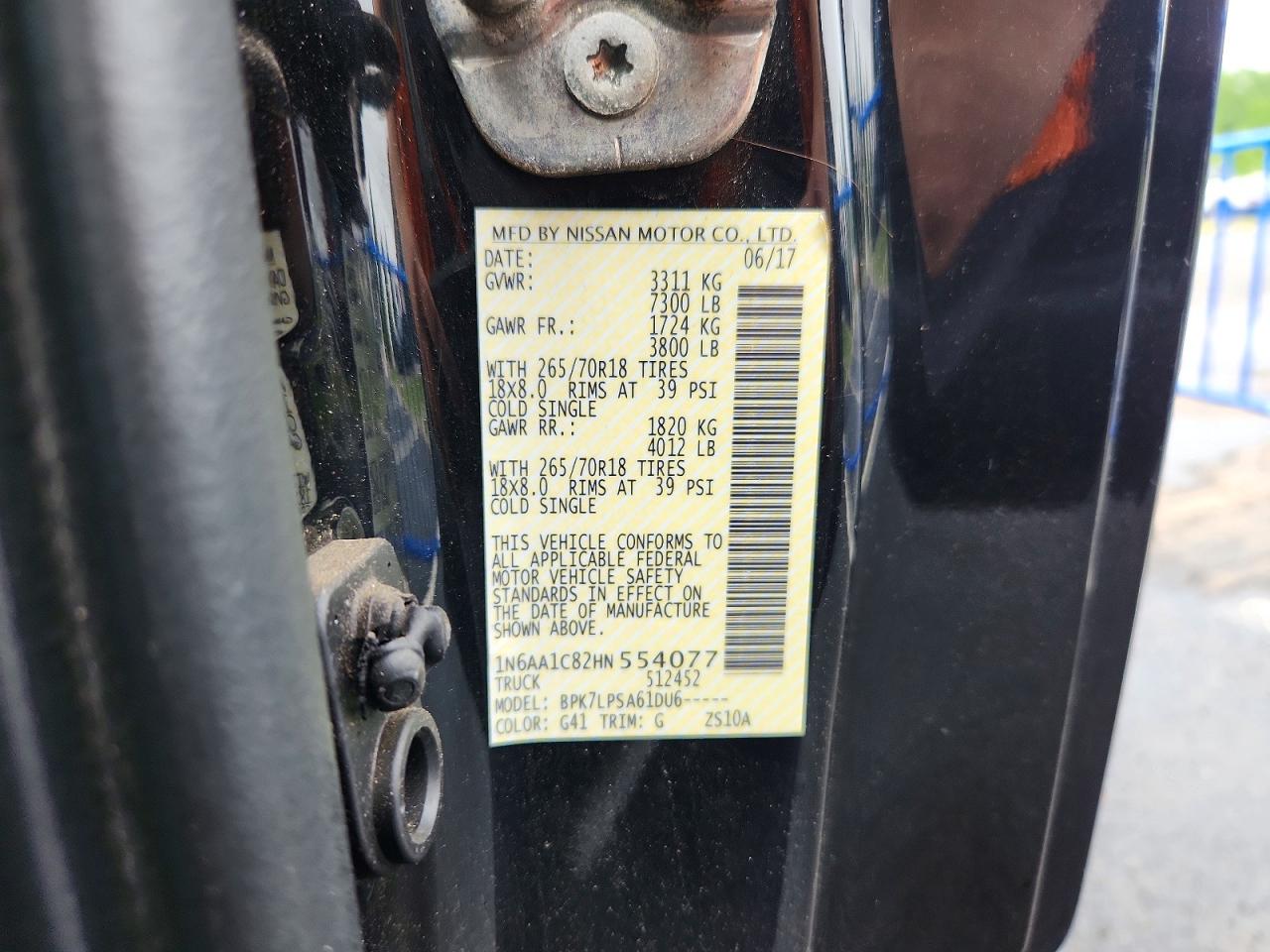 1N6AA1C82HN554077 · 2017 NISSAN TITAN · 12/12