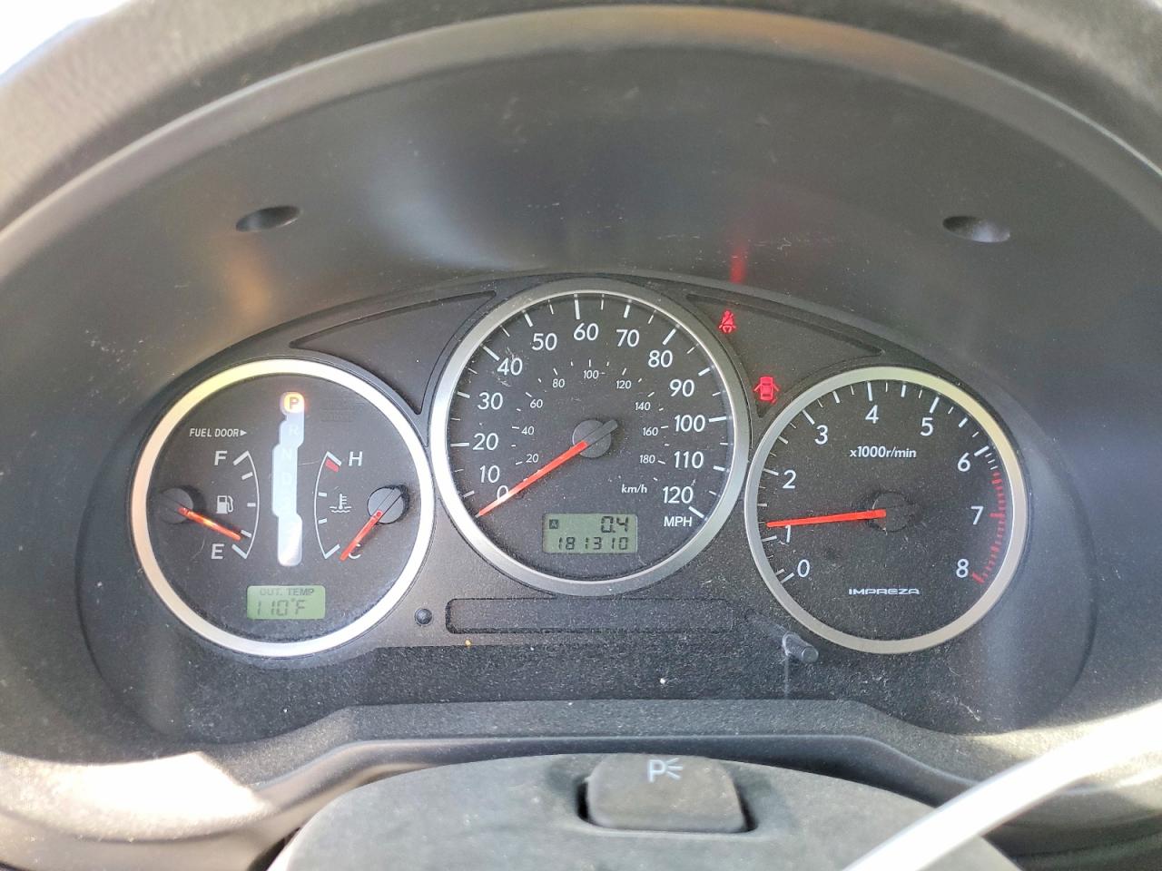 JF1GG68636H818456 · 2006 SUBARU IMPREZA · 9/12
