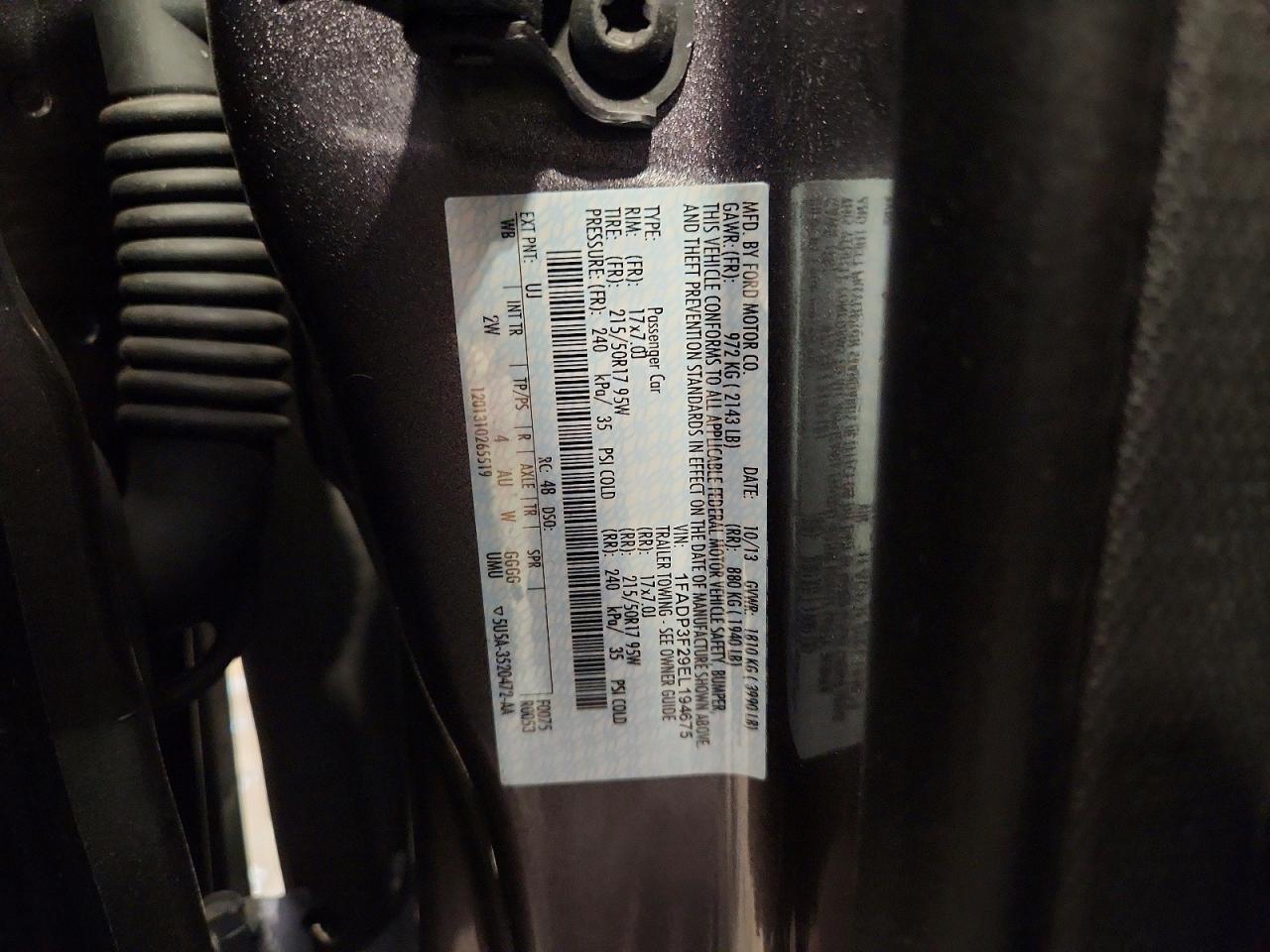 1FADP3F29EL194675 · 2014 FORD FOCUS · 12/12
