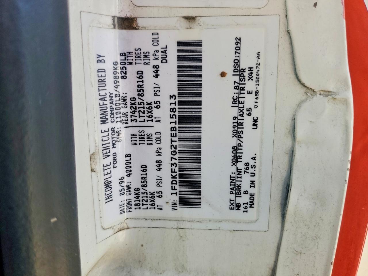 1FDKF37G2TEB15813 · 1996 FORD F350 · 12/12