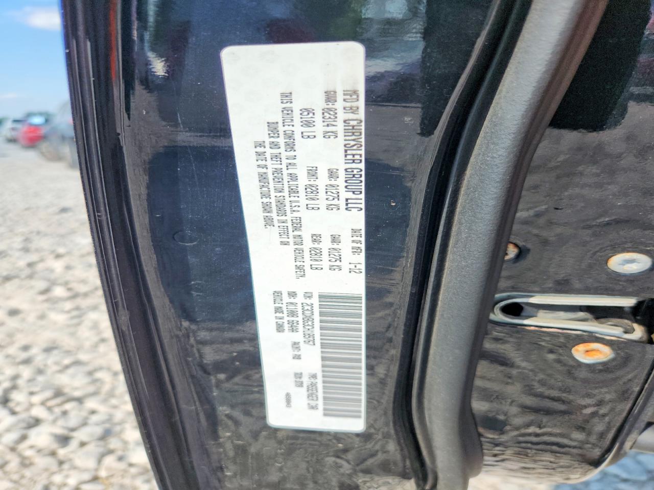 2C3CDXBG3CH189767 · 2012 DODGE CHARGER · 12/12
