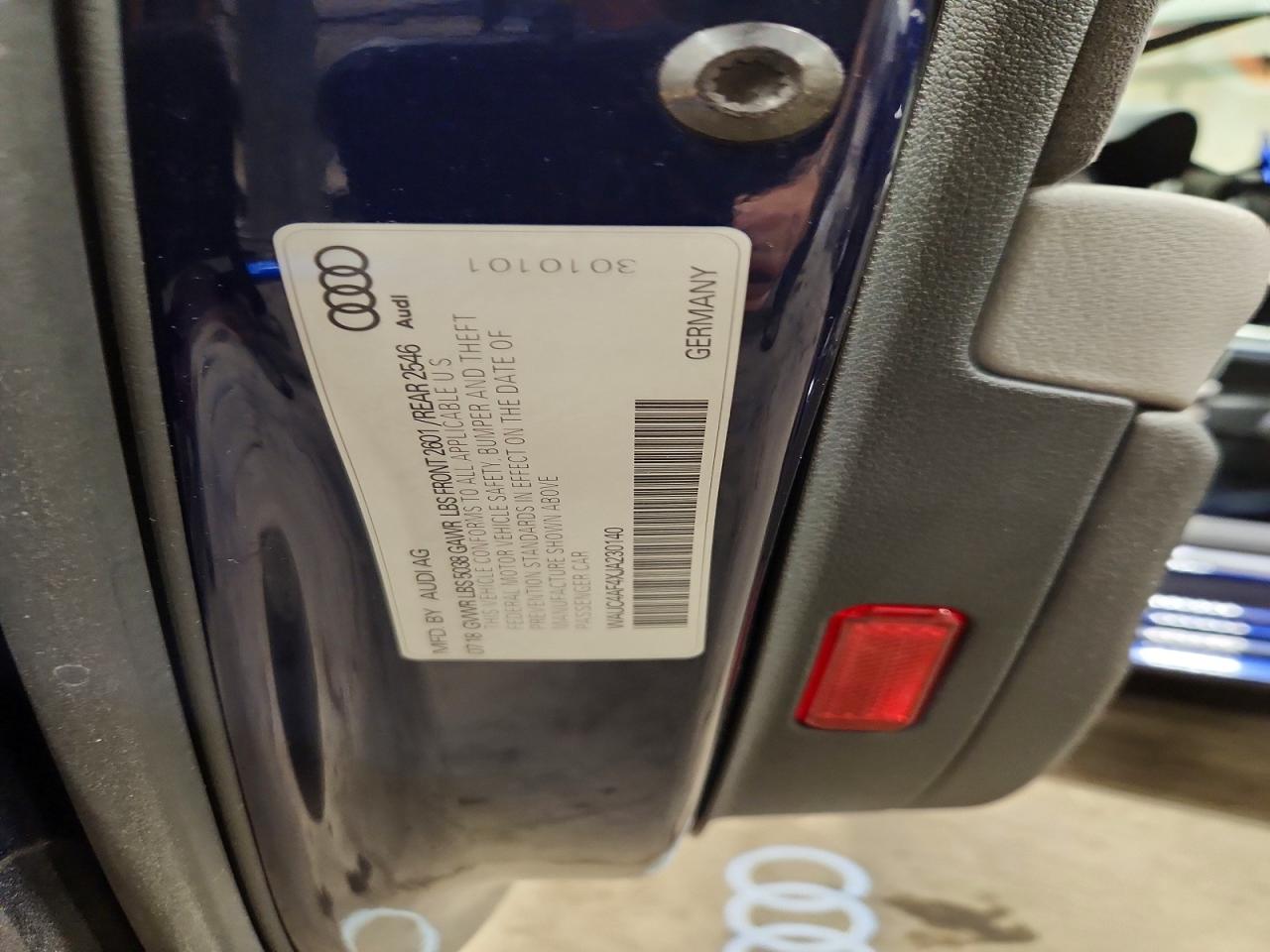 WAUC4AF4XJA230140 · 2018 AUDI S4 · 12/12