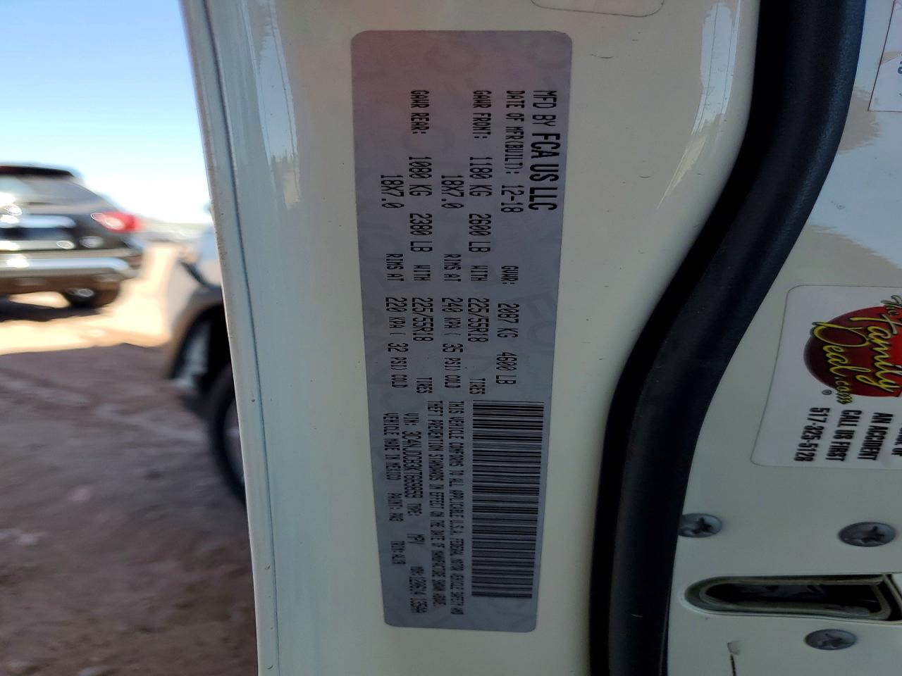 3C4NJDCB3KT669859 · 2019 JEEP COMPASS · 12/12