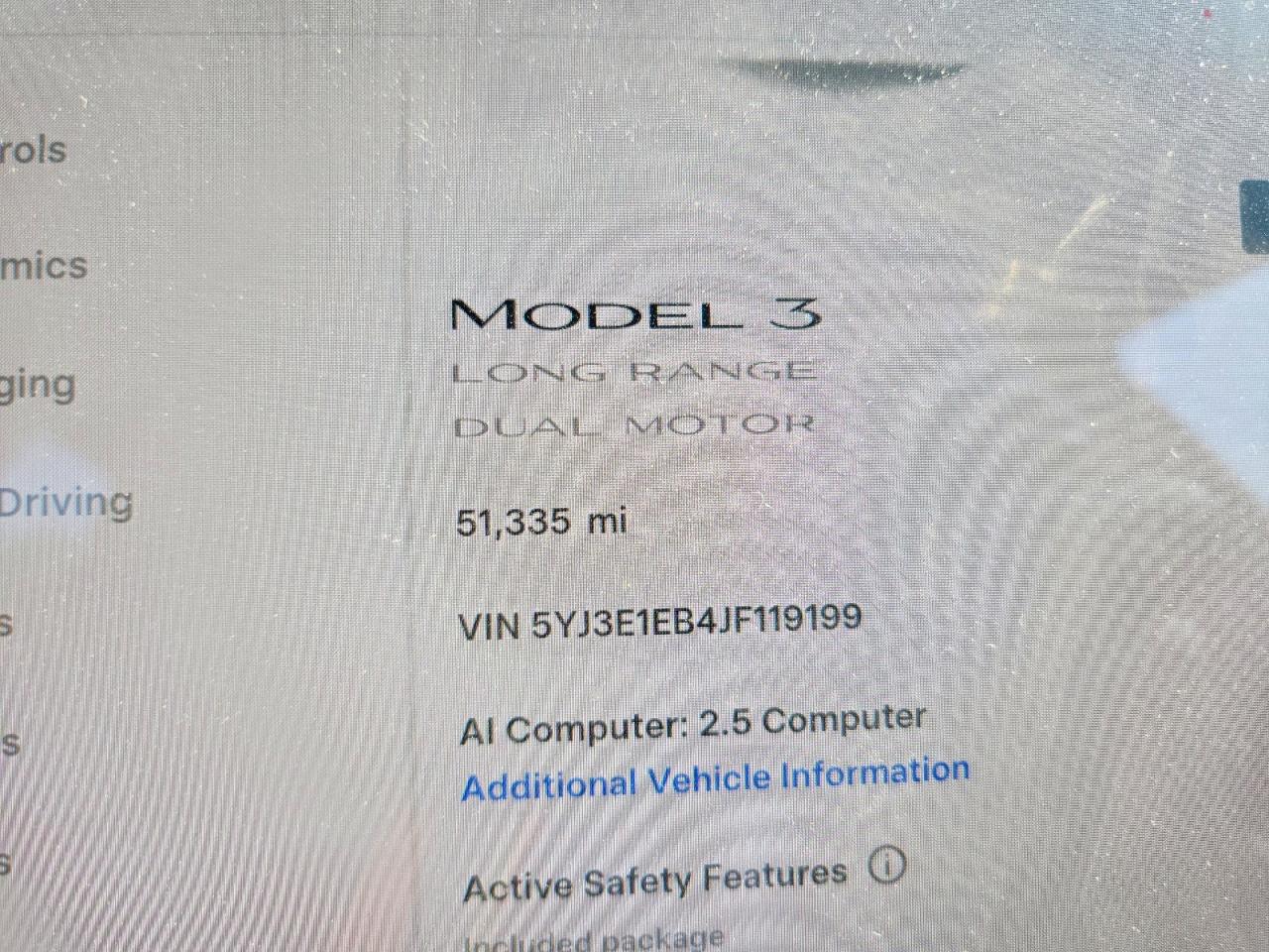 5YJ3E1EB4JF119199 · 2018 TESLA MODEL 3 · 9/13