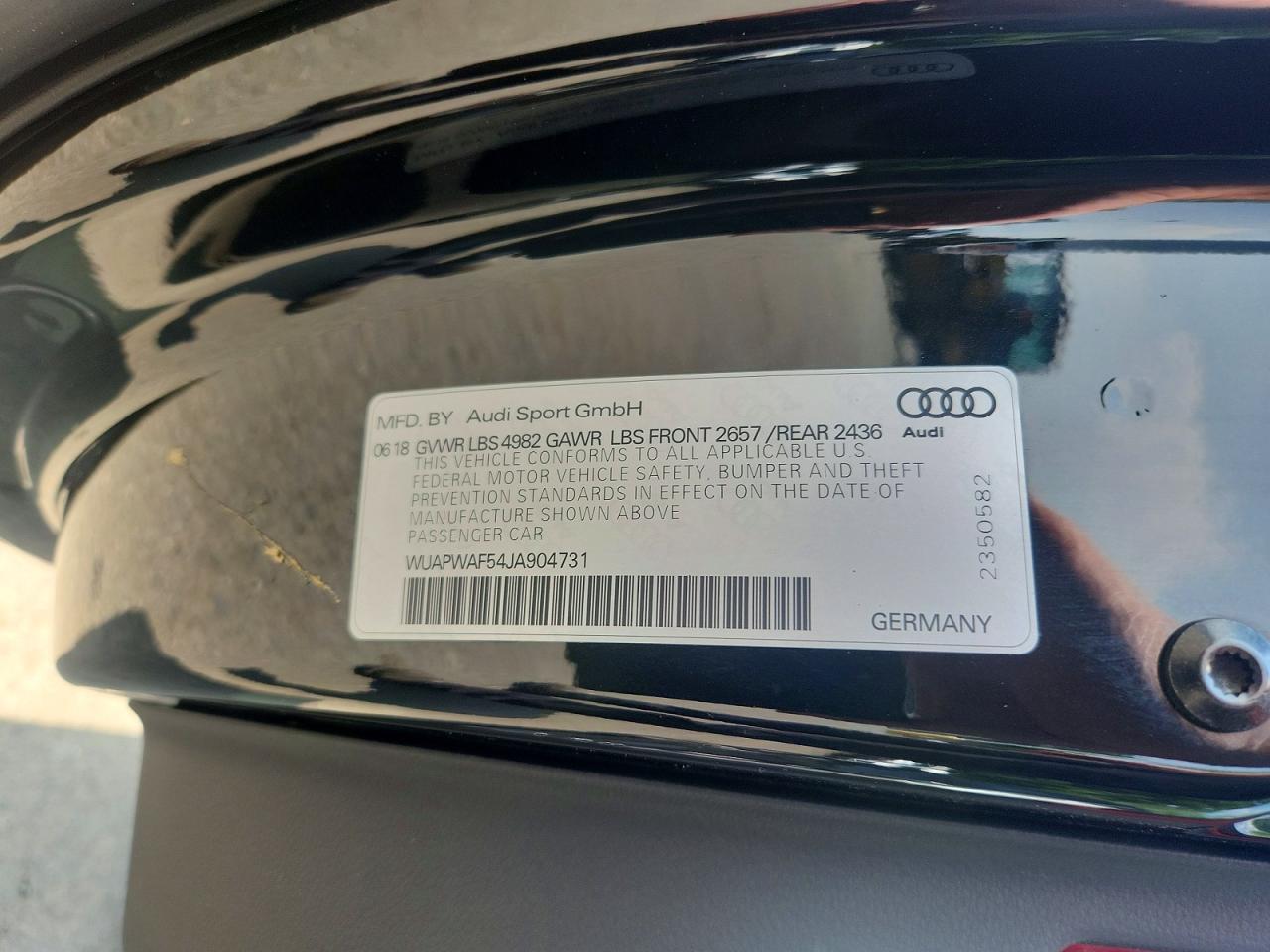 WUAPWAF54JA904731 · 2018 AUDI RS5 · 12/12