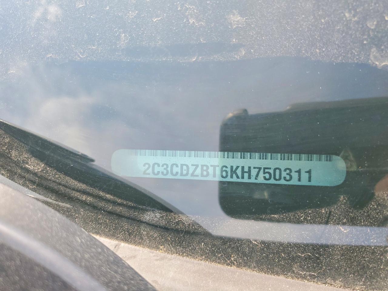 2C3CDZBT6KH750311 · 2019 DODGE CHALLENGER · 12/12