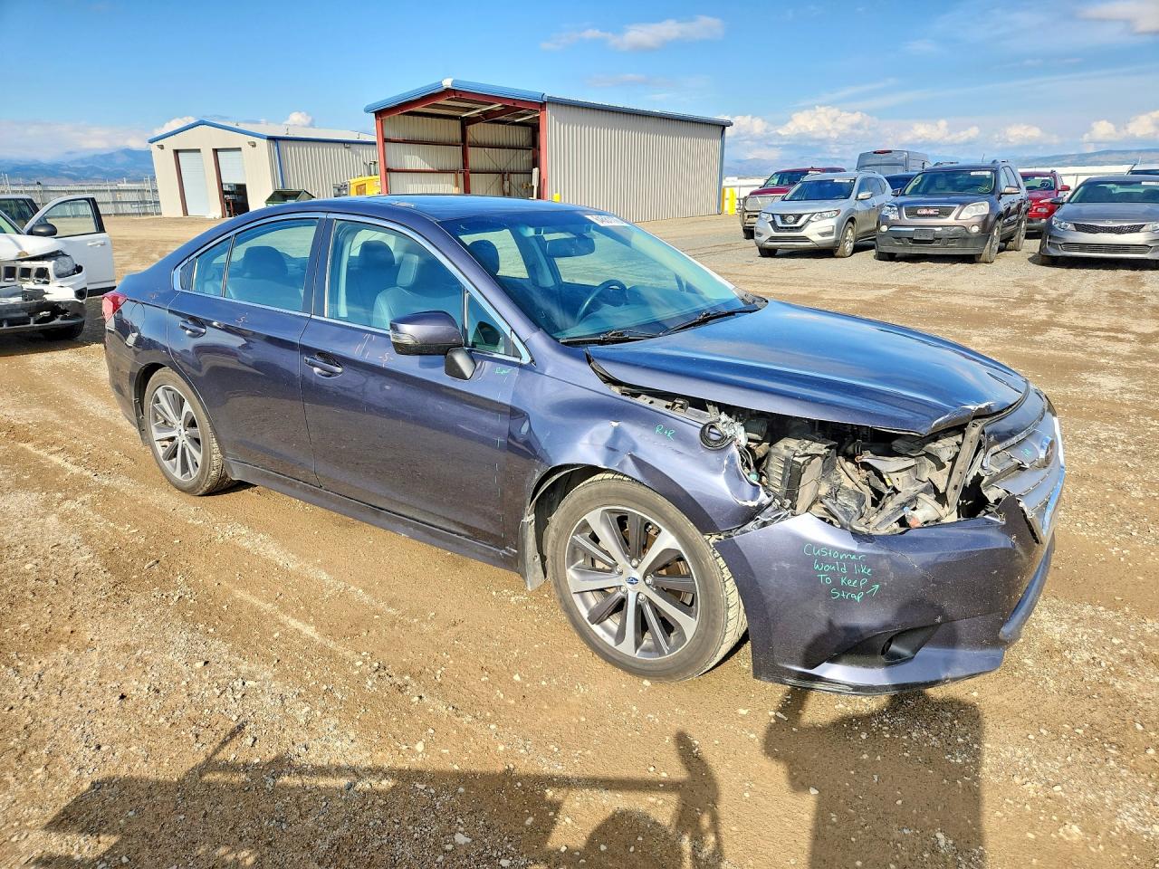 4S3BNAN6XF3029655 · 2015 SUBARU LEGACY · 4/12