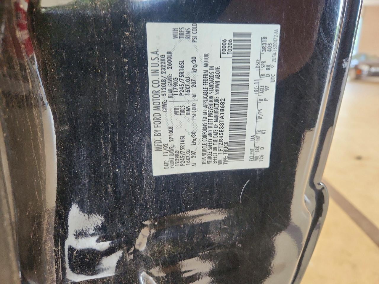 1FTZR45E33TA18682 · 2003 FORD RANGER · 12/12