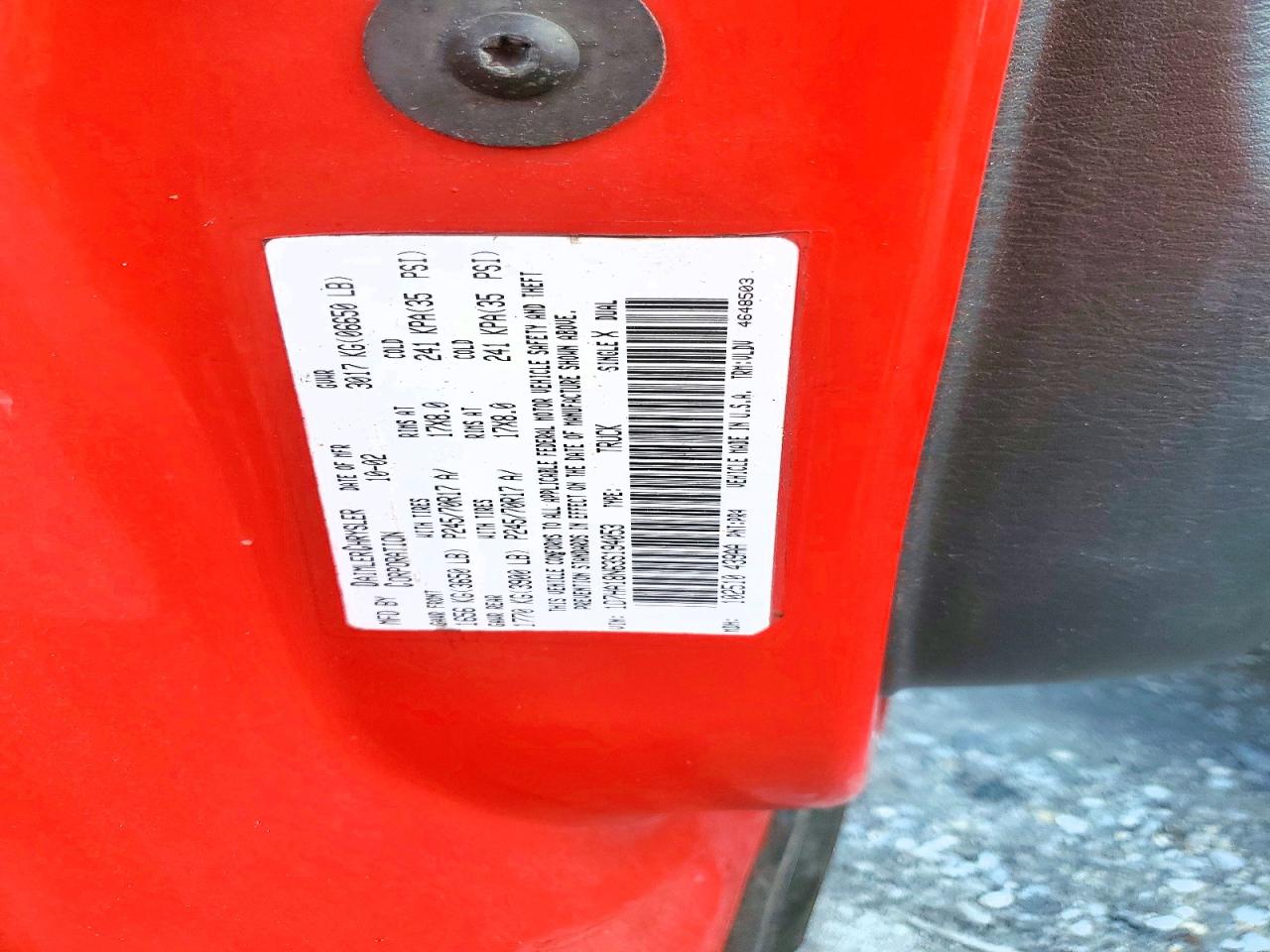 1D7HA18N63S194053 · 2003 DODGE RAM 1500 · 12/12