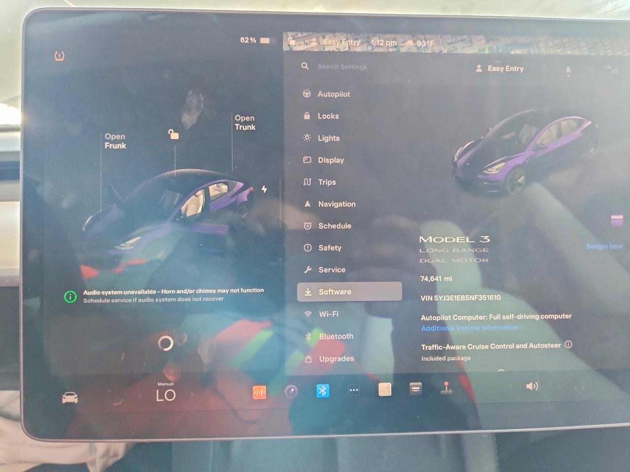 5YJ3E1EB5NF351610 · 2022 TESLA MODEL 3 · 9/13