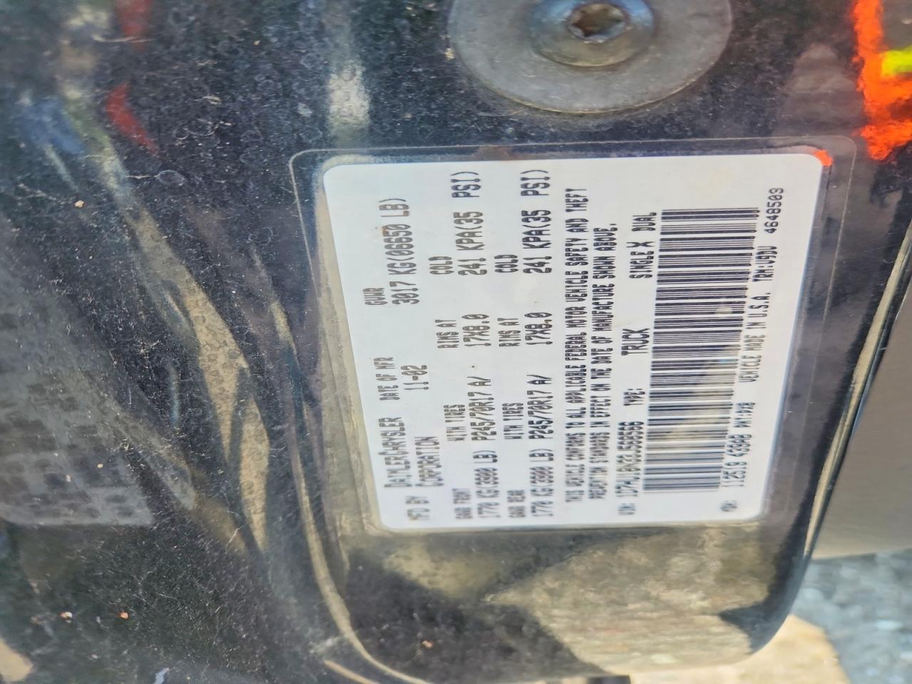 1D7HU18N33J568566 · 2003 DODGE RAM 1500 · 12/12