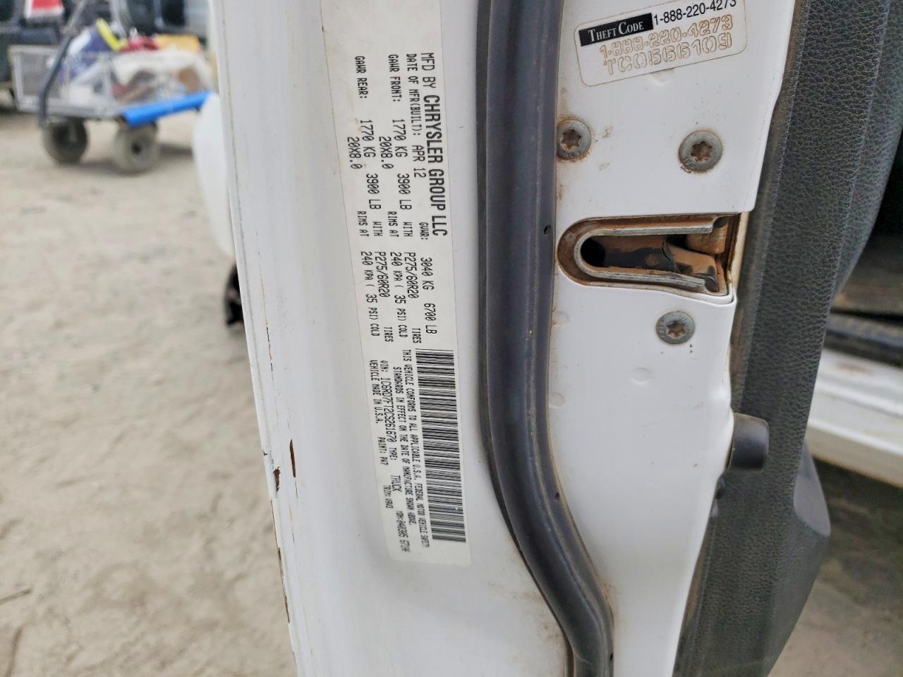 1C6RD7FT2CS261670 · 2012 DODGE RAM 1500 · 12/12