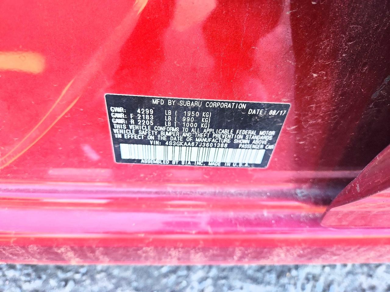 4S3GKAA67J3601388 · 2018 SUBARU IMPREZA · 12/12