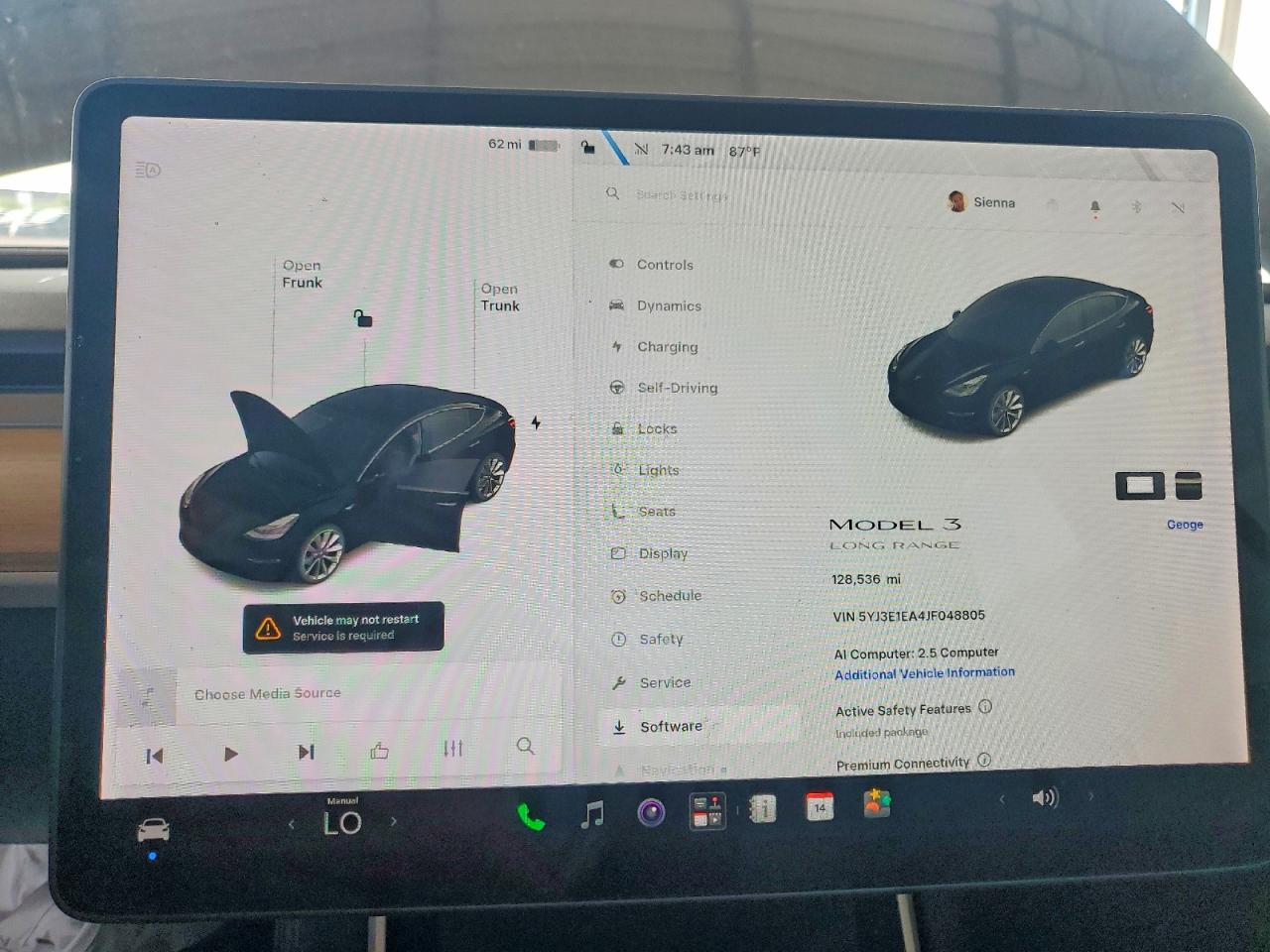 5YJ3E1EA4JF048805 · 2018 TESLA MODEL 3 · 9/12