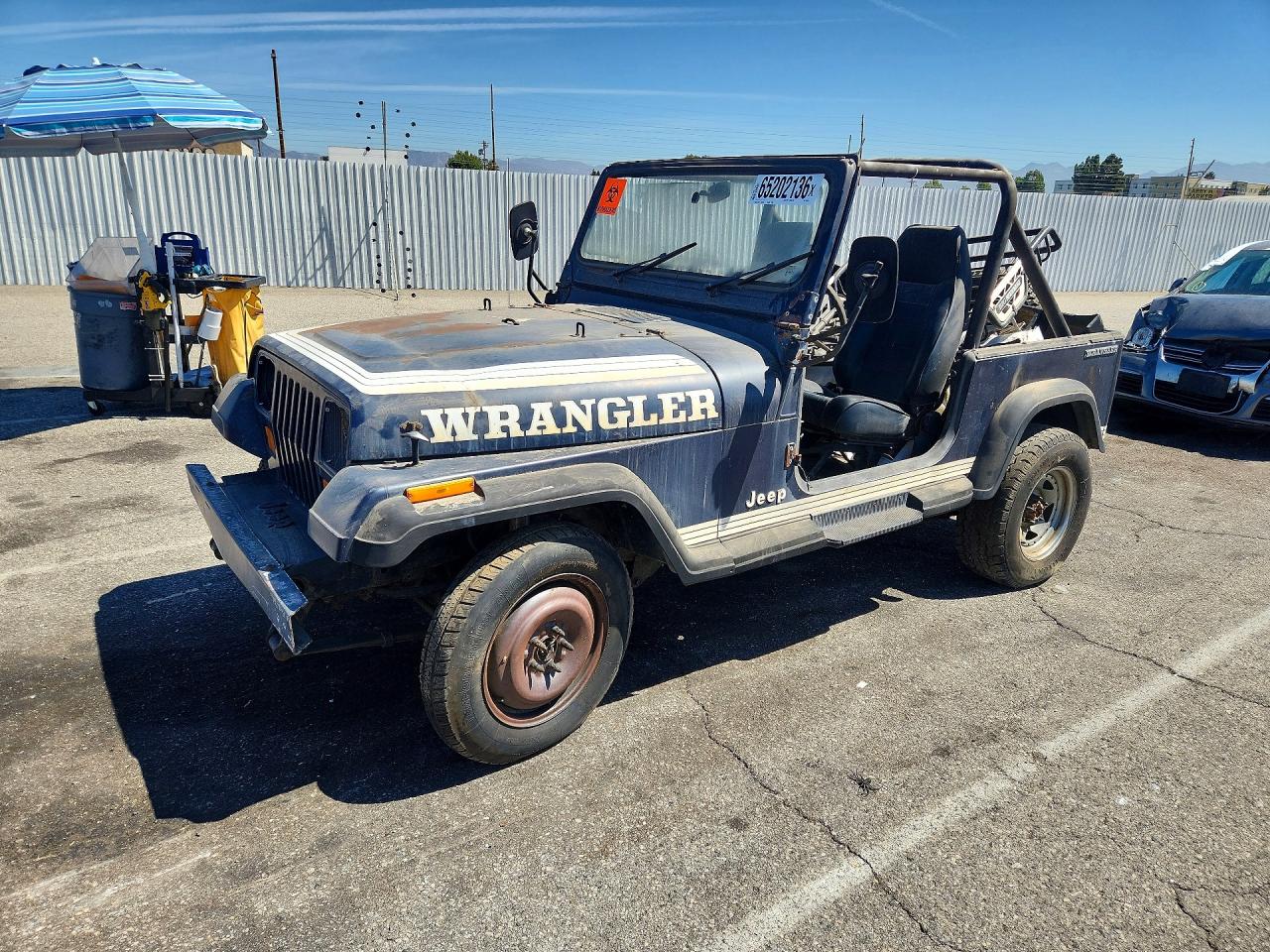 2BCCV81KXHB524829 · 1987 JEEP WRANGLER