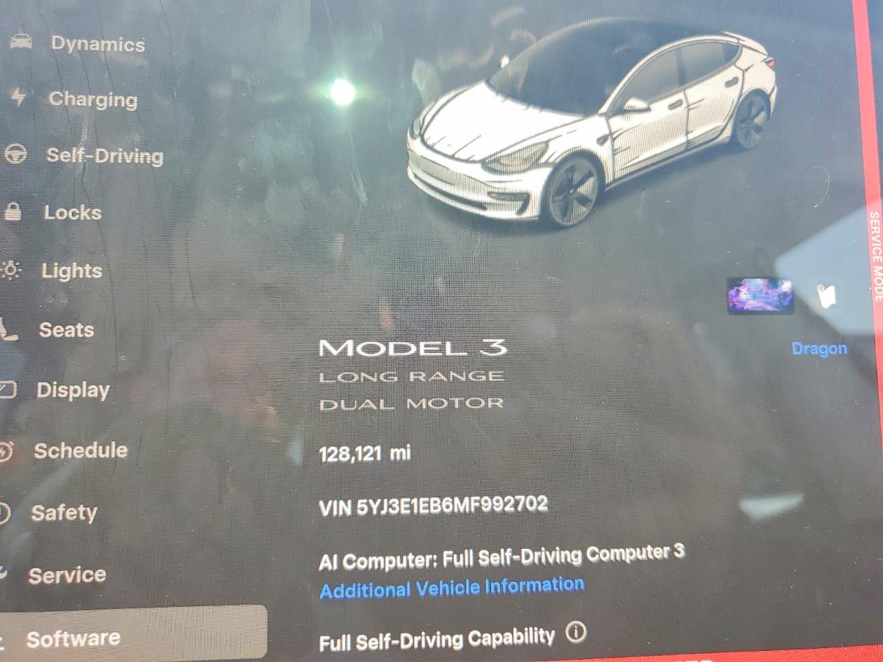 5YJ3E1EB6MF992702 · 2021 TESLA MODEL 3 · 9/12