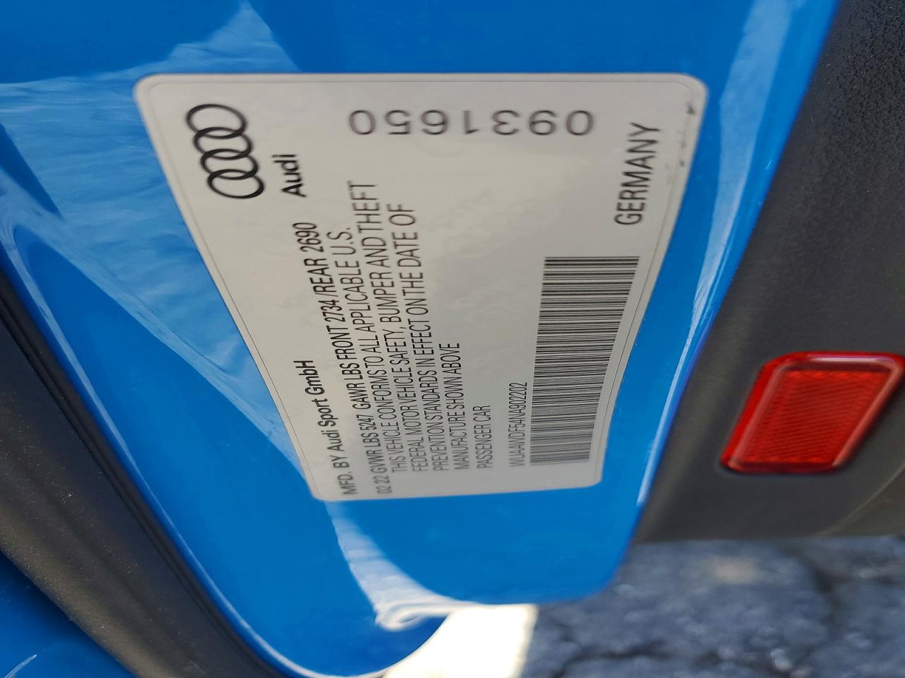 WUAAWDF54NA902202 · 2022 AUDI RS5 · 12/12