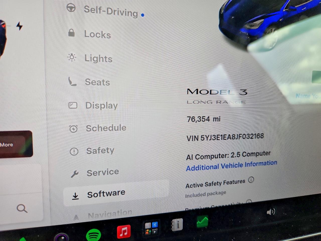 5YJ3E1EA8JF032168 · 2018 TESLA MODEL 3 · 9/12