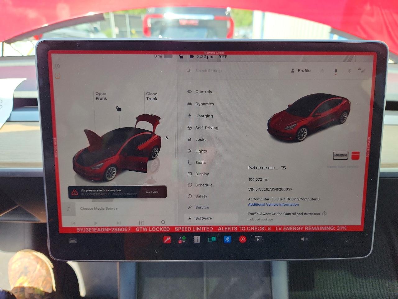 5YJ3E1EA0NF286057 · 2022 TESLA MODEL 3 · 9/12