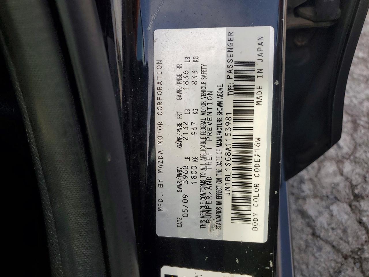 JM1BL1SG8A1153981 · 2010 MAZDA 3 · 12/12