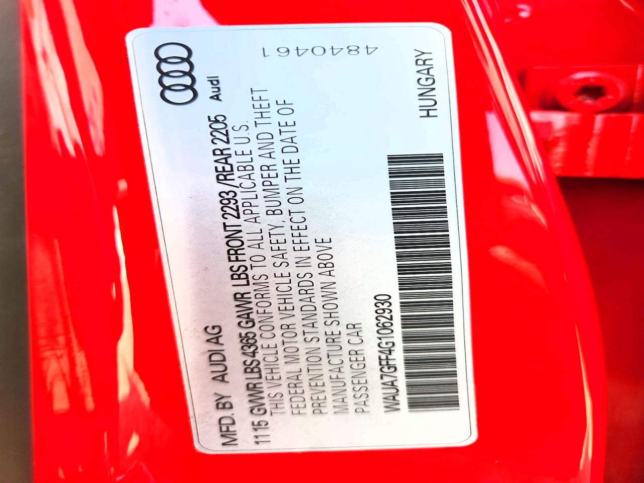 WAUA7GFF4G1062930 · 2016 AUDI A3 · 12/12