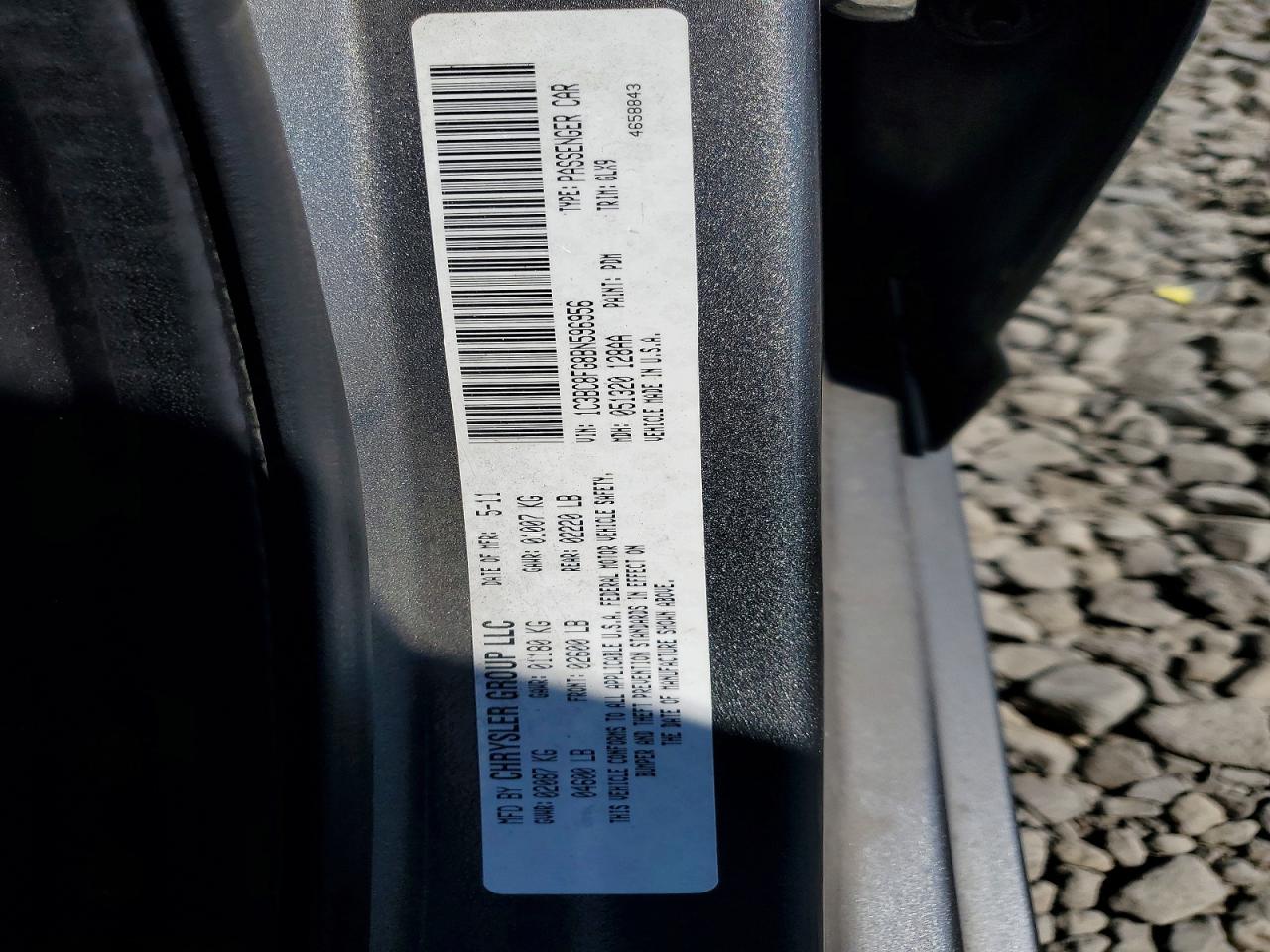 1C3BC8FG8BN596956 · 2011 CHRYSLER 200 · 12/12
