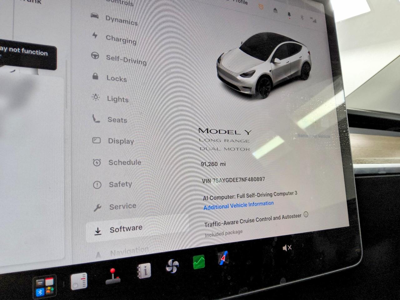 7SAYGDEE7NF480897 · 2022 TESLA MODEL Y · 9/14