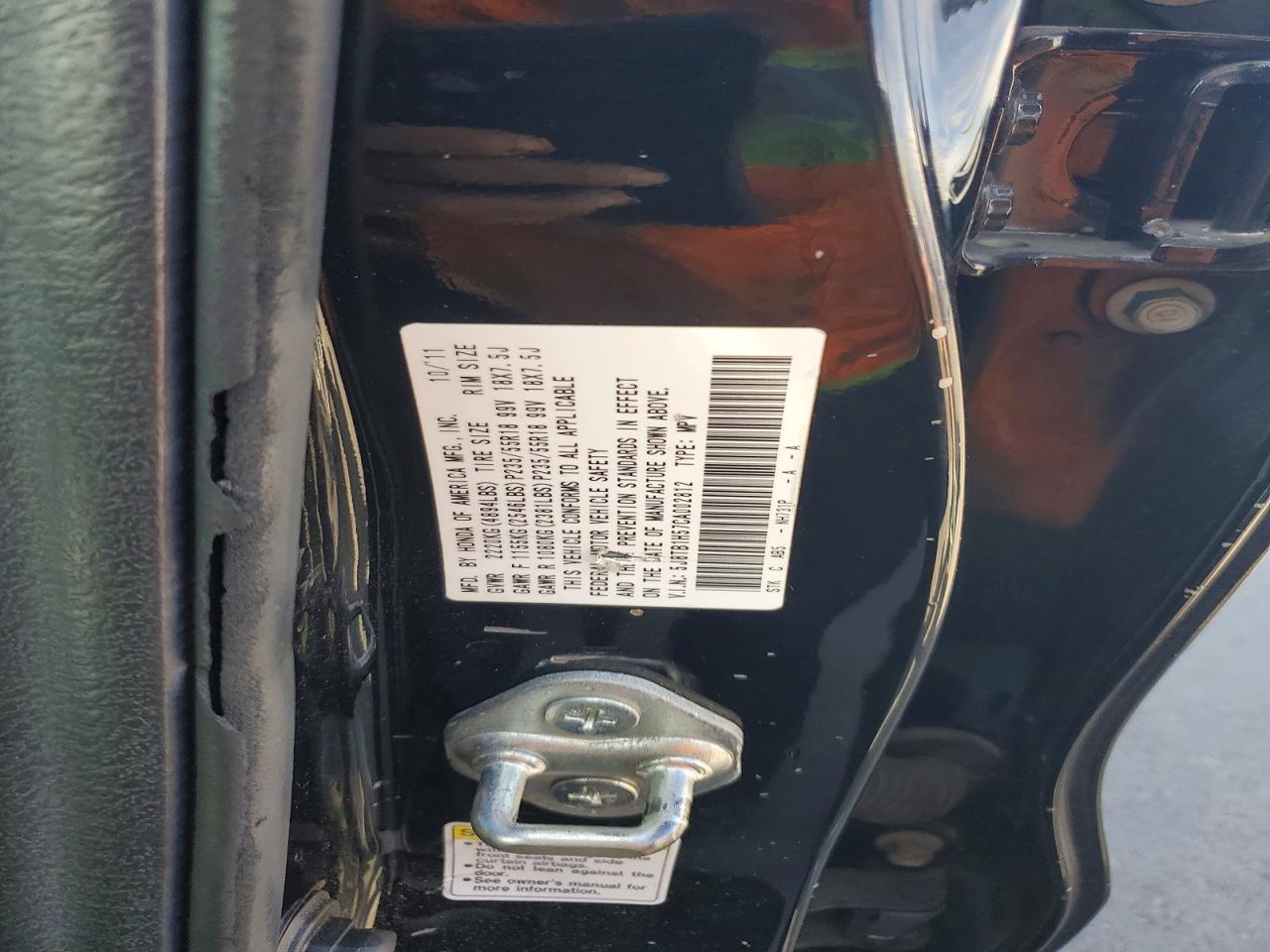 5J8TB1H57CA002812 · 2012 ACURA RDX · 12/12