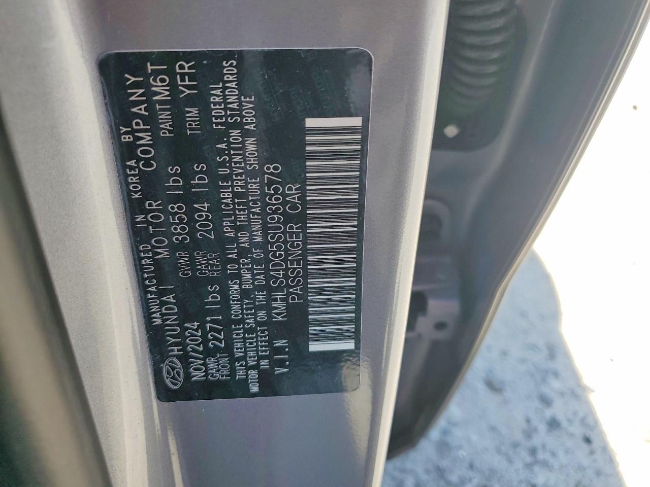 KMHLS4DG5SU936578 · 2025 HYUNDAI ELANTRA · 12/12