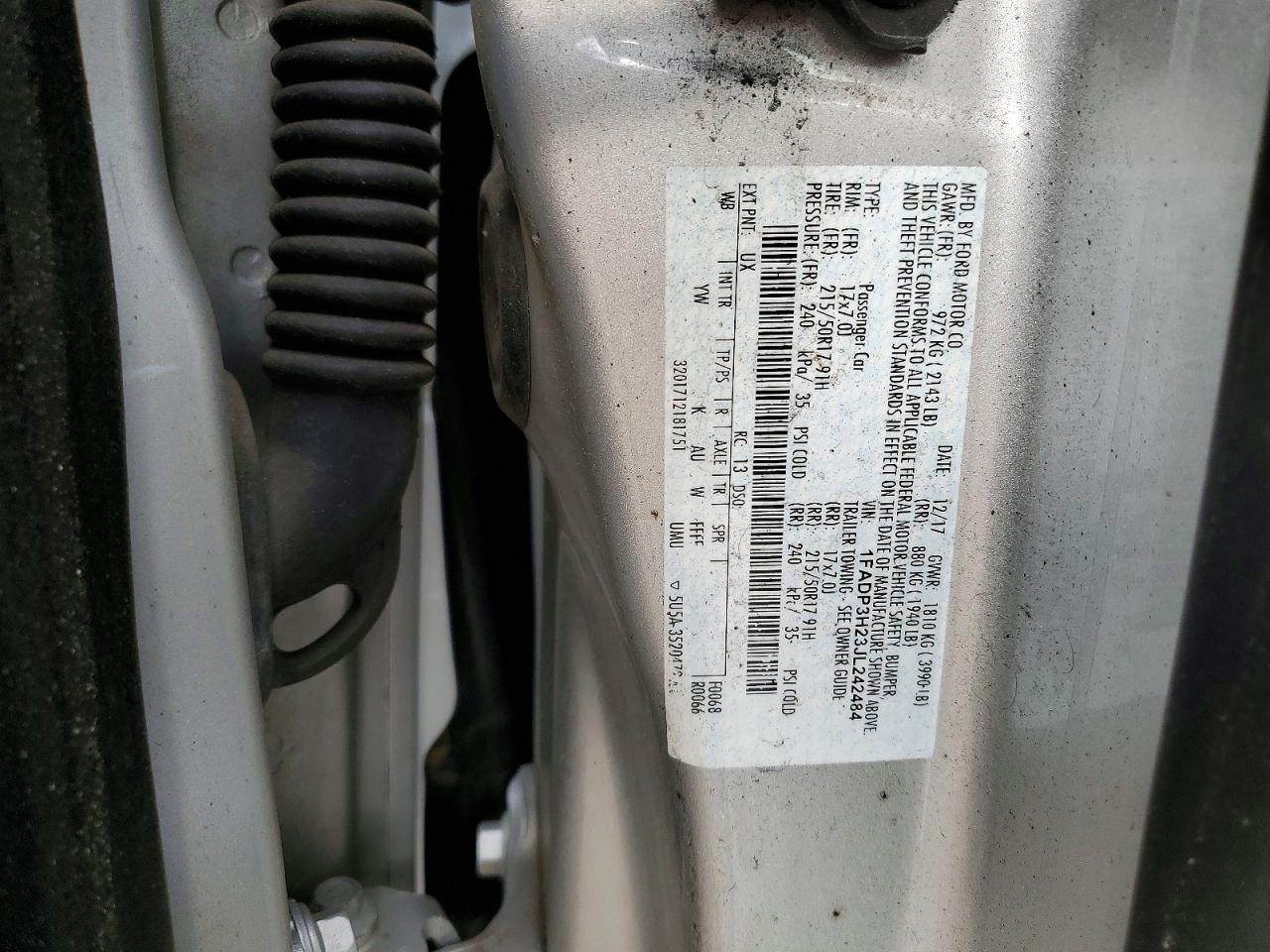 1FADP3H23JL242484 · 2018 FORD FOCUS · 12/12